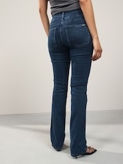 Dark Blue Denim Lift Slim And Shape Bootcut Jeans - Image 3 of 8