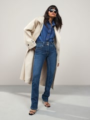 Mid Blue Denim Lift Slim And Shape Bootcut Jeans - Image 1 of 8