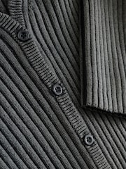 Gap Black Cropped Plaited Rib Cardigan - Image 7 of 7