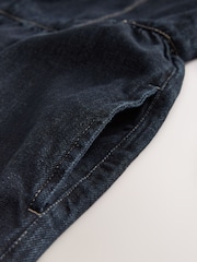 Denim Rinse Corset Culotte Denim Jumpsuit - Image 3 of 4