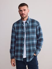 Blue Signature Long Sleeve Check Shirt - Image 1 of 7