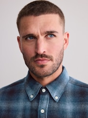Blue Signature Long Sleeve Check Shirt - Image 4 of 7
