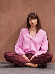 Ro&Zo Pink V-Neck Jumper - Image 2 of 3