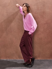 Ro&Zo Pink V-Neck Jumper - Image 3 of 3