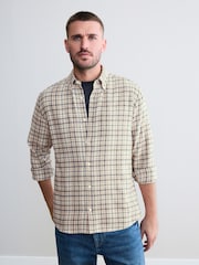 Ecru Signature Long Sleeve Check Shirt - Image 1 of 7