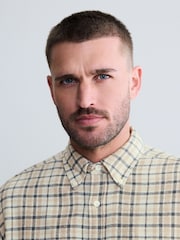 Ecru Signature Long Sleeve Check Shirt - Image 4 of 7