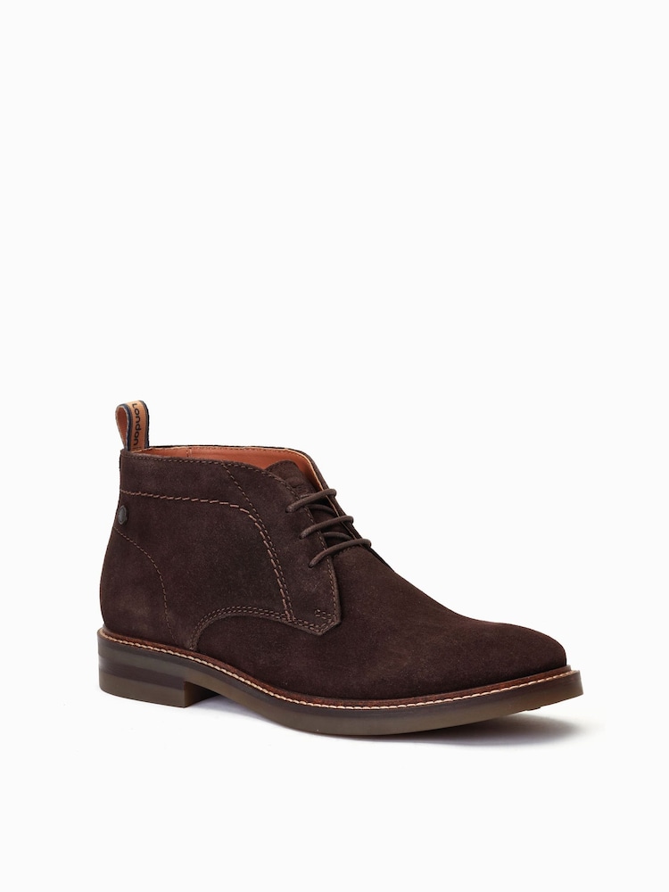 Base London Knebworth Lace-Up Chukka Brown Boots - Image 2 of 5 Base London Knebworth Lace-Up Chukka Brown Boots - Image 2 of 5