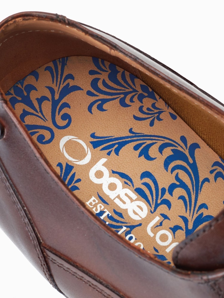 Base London Angelo Lace-Up Toe Cap Oxford Brown Shoes - Image 6 of 6 Base London Angelo Lace-Up Toe Cap Oxford Brown Shoes - Image 6 of 6