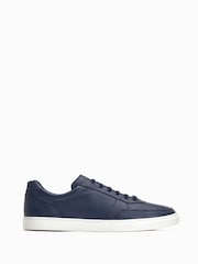 Base London Blue Curtis Lace up Trainers - Image 1 of 6