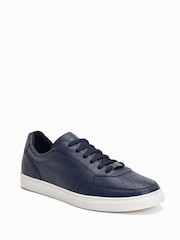 Base London Blue Curtis Lace up Trainers - Image 2 of 6