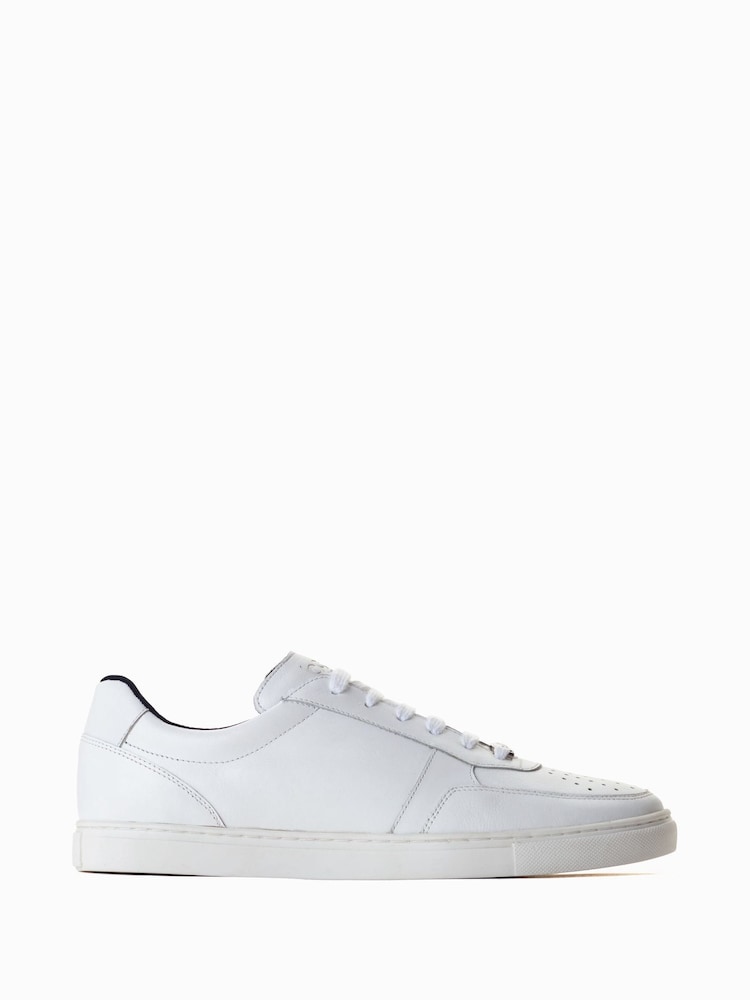 Base London Blue Curtis Lace up Trainers - Image 1 of 6