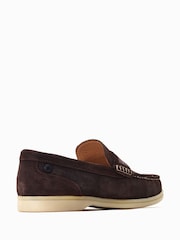 rjava - Rjavi natikači Base London Drum Slip-on - Slika 3 iz 6