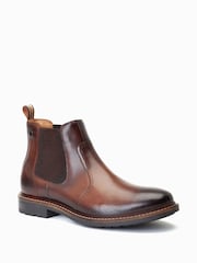 Base London Bloom Pull On Chelsea Brown Boots - Image 2 of 6