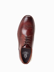 Base London Flight Lace up Brogue Black Shoes - Image 4 of 6