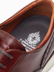 Base London Flight Lace up Brogue Black Shoes - Image 6 of 6