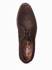 Base London Bronte Lace-Up Derby Brown Shoes - Image 4 of 6