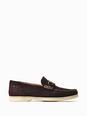 Base London Snapper Slip-On Brown Loafers - Image 1 of 6