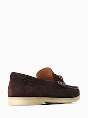 Base London Snapper Slip-On Brown Loafers - Image 3 of 6