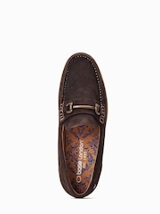 Base London Snapper Slip-On Brown Loafers - Image 4 of 6