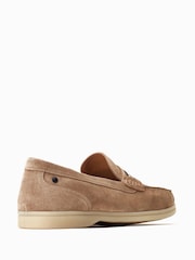 Naravni - Rjavi natikači Base London Drum Slip-on - Slika 3 iz 6