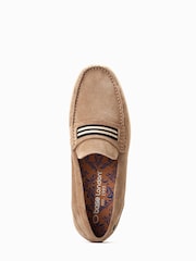 Naravni - Rjavi natikači Base London Drum Slip-on - Slika 4 iz 6