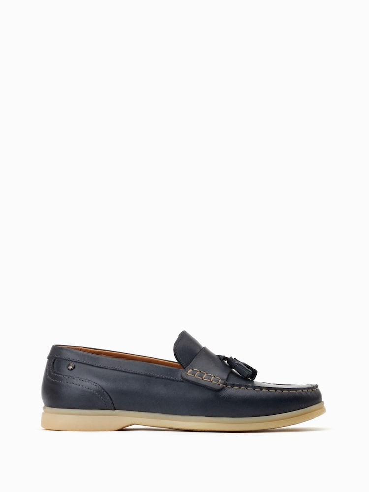 Base London Blue Bonito Slip-On Loafers - Image 1 of 6 Base London Blue Bonito Slip-On Loafers - Image 1 of 6