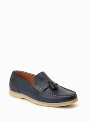 Base London Blue Bonito Slip-On Loafers - Image 3 of 6