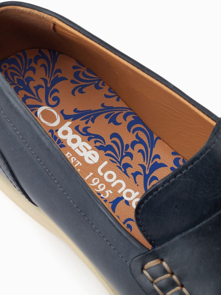 Base London Blue Bonito Slip-On Loafers - Image 6 of 6 Base London Blue Bonito Slip-On Loafers - Image 6 of 6