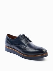 Base London Blue Joe Lace-Up Brogue Shoes - Image 3 of 6