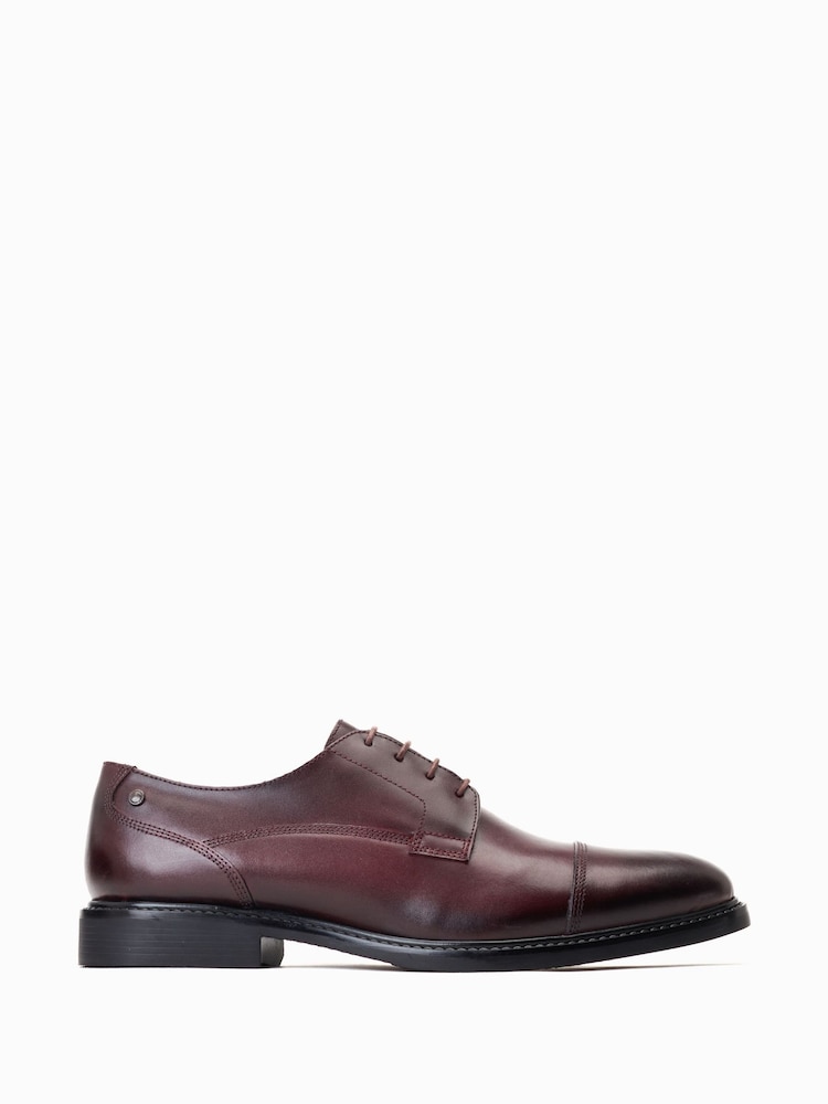 Base London Magnus Lace-Up Toe Cap Shoes - Image 3 of 4