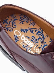 Base London Red Magnus Lace-Up Toe Cap Shoes - Image 5 of 5