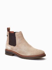 Natural - Botas Chelsea sin cordones Portland de Base London - Imagen 2 de 6