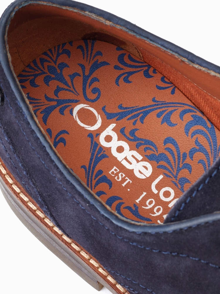 Base London Blue Mawley Lace-Up Derby Shoes - Image 5 of 5 Base London Blue Mawley Lace-Up Derby Shoes - Image 5 of 5