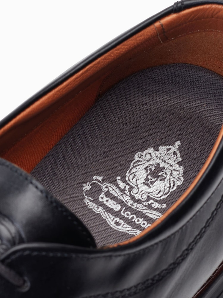 Base London Black Base London Wing Lace-Up Derby Black Shoes - Image 6 of 6 Base London Black Base London Wing Lace-Up Derby Black Shoes - Image 6 of 6