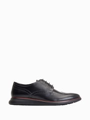 Base London Flight Lace up Brogue Black Shoes - Image 1 of 6