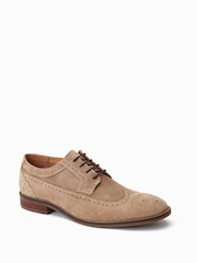 Base London Twain Lace-Up Brogue Brown Shoes - Image 2 of 6