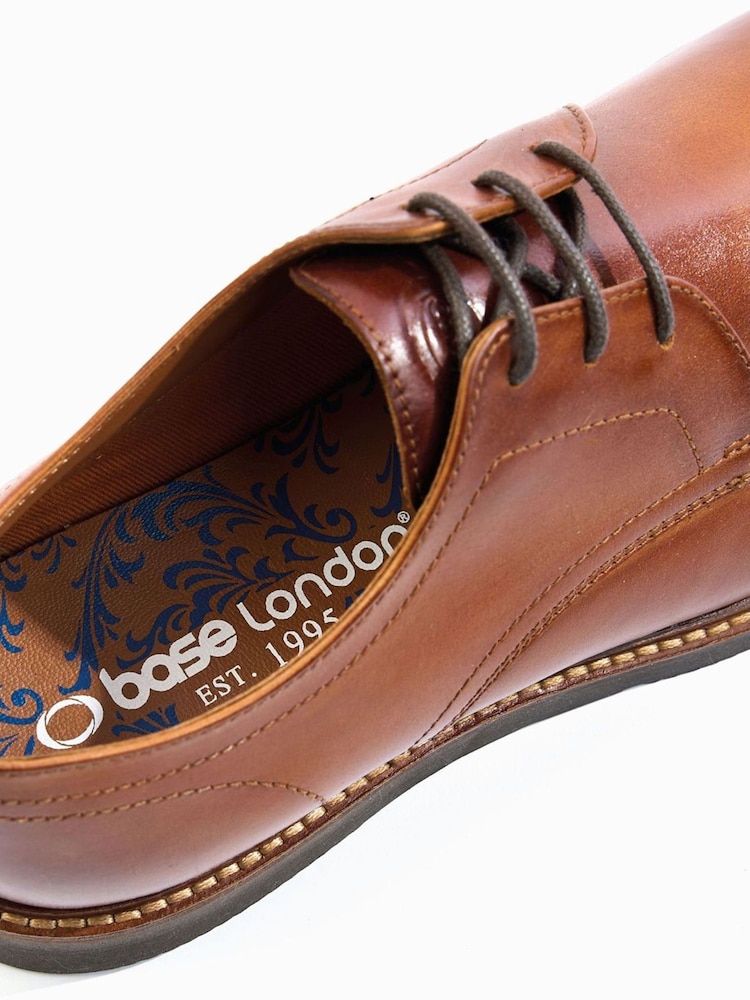 rjava - Base London Roly Lace-Up Derby Shoes - Slika 6 iz 6