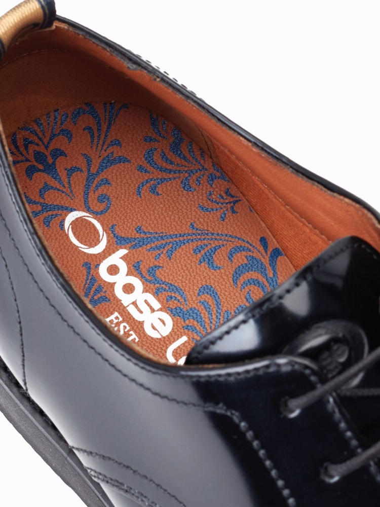 Base London Black Roly Lace-Up Derby Shoes - Image 6 of 6 Base London Black Roly Lace-Up Derby Shoes - Image 6 of 6