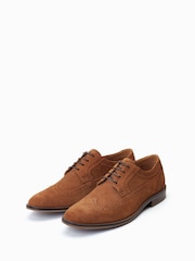 Base London Twain Lace-Up Brogue Brown Shoes - Image 2 of 6