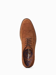 Base London Twain Lace-Up Brogue Brown Shoes - Image 4 of 6