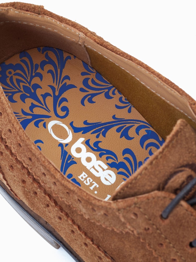 Base London Twain Lace-Up Brogue Brown Shoes - Image 6 of 6 Base London Twain Lace-Up Brogue Brown Shoes - Image 6 of 6