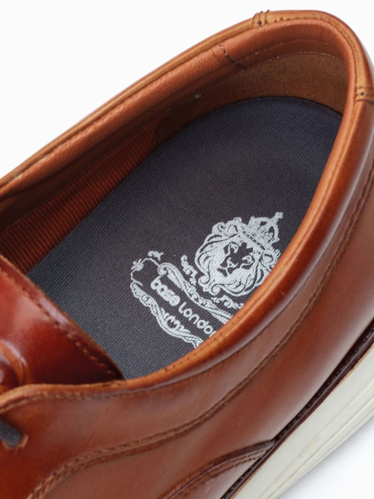 Base London Brown Base London Wing Lace-Up Derby Black Shoes - Image 6 of 6 Base London Brown Base London Wing Lace-Up Derby Black Shoes - Image 6 of 6