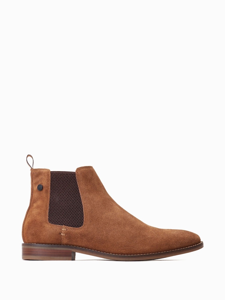 Base London Virgil Pull On Chelsea Brown Boots - Image 1 of 6