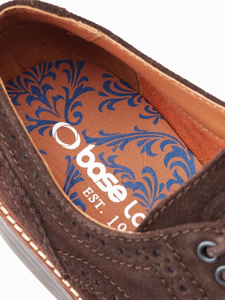 Base London Brown Hatfield Lace-Up Brogue Shoes - Image 6 of 6 Base London Brown Hatfield Lace-Up Brogue Shoes - Image 6 of 6