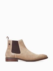 Бежевый - коричневые ботинки Base London Virgit Chelsea - Изображение 1 из 6
