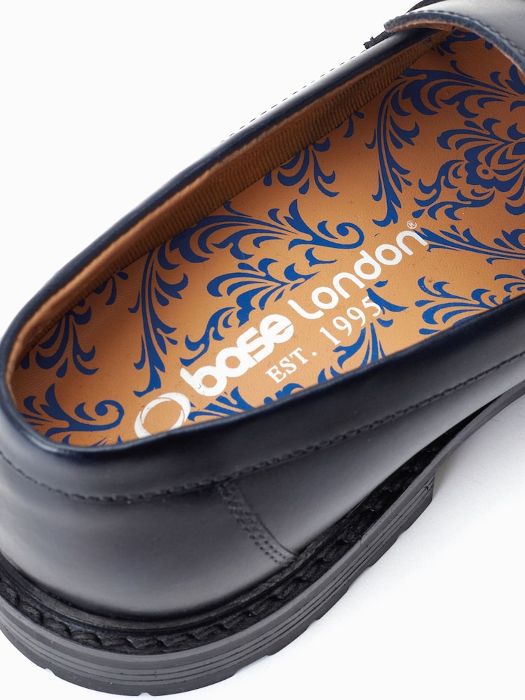 Base London Blue Ivey Slip-On Penny Loafers - Image 6 of 6