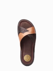 Marrón claro - Base London Web Slip-On Brown Sandals - Imagen 4 de 6
