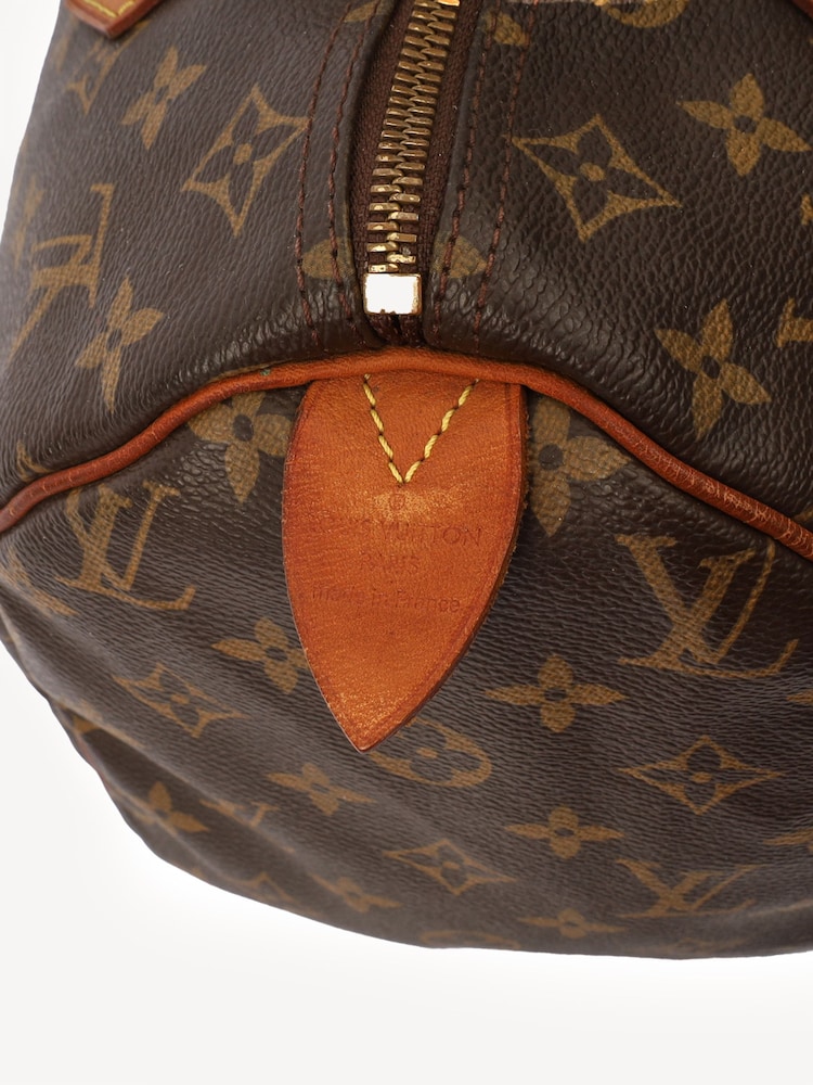 Louis Vuitton Monogram Speedy 30 Brown Tote - Image 6 of 6
