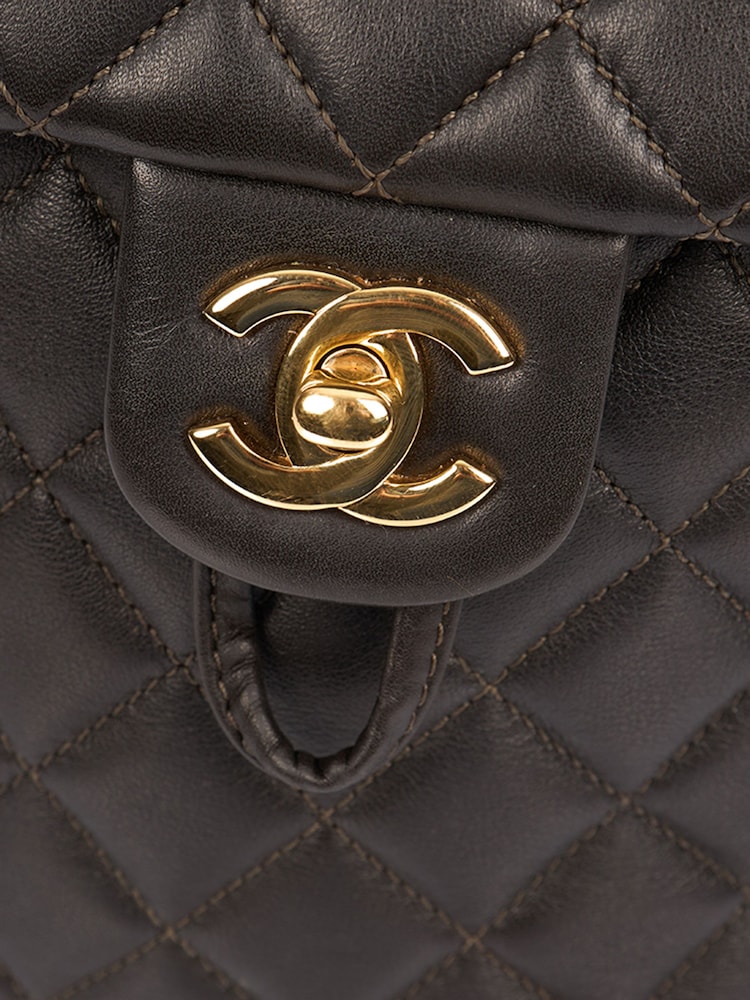 Chanel Green Duma Backpack Bucket Bag - Image 10 of 10