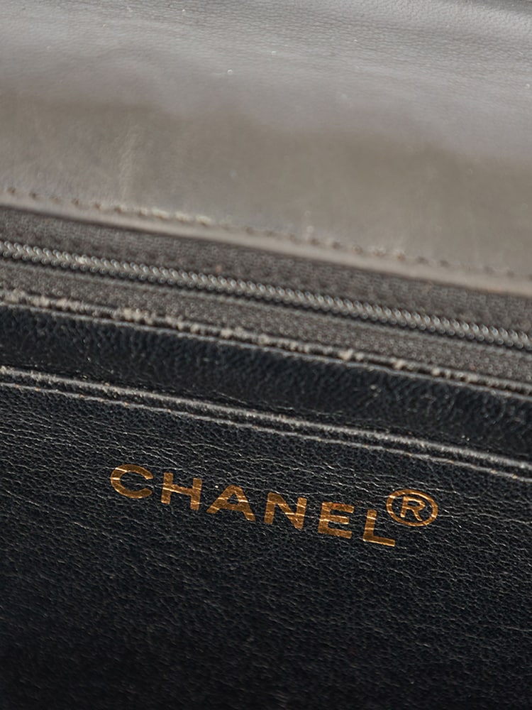 Chanel XL Shoulder Maxi Jumbo Black Bag - Image 14 of 14